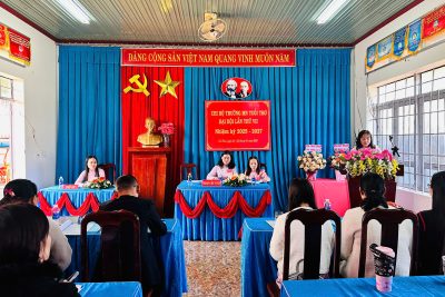 ĐẠI HỘI CHI BỘ TRƯỜNG MẦM NON TUỔI THƠ LẦN THỨ VII, NHIỆM KỲ 2025-2027.