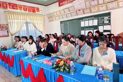 ĐẠI HỘI CHI BỘ TRƯỜNG MẦM NON TUỔI THƠ LẦN THỨ VII, NHIỆM KỲ 2025-2027.